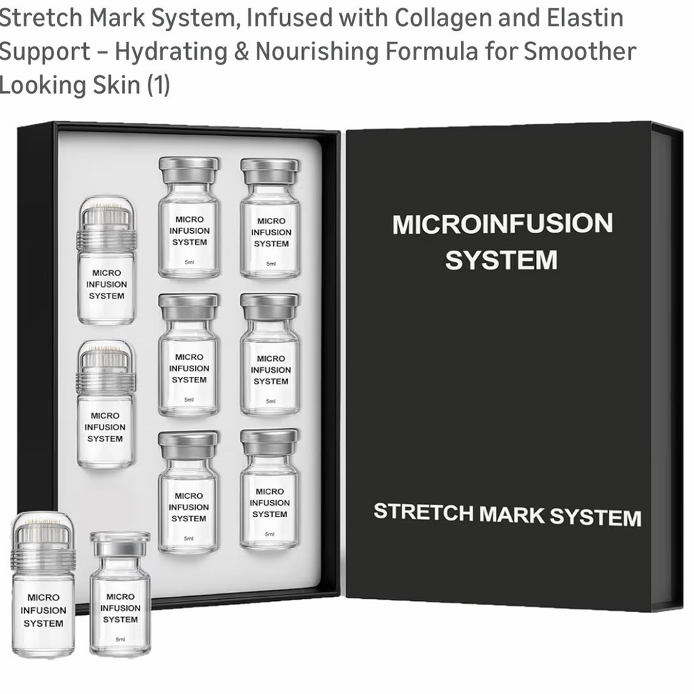 Micro Infusion System Stretch Mark Kit - Black and Silver